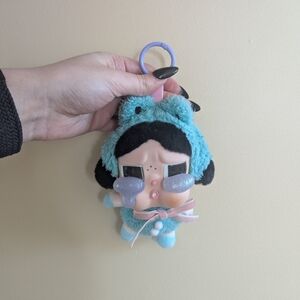 POPMART CRYBABY CRYING AGAIN WHAT A FROG PLUSH KEYCHAIN